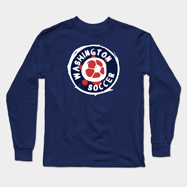 Washington Soccer 03 Long Sleeve T-Shirt by Very Simple Graph